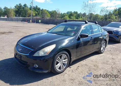 2010 Infiniti G37X z USA, uszkodzony, nr VIN JN1CV6AR5AM252693